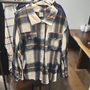 Plaid Button-Up Shirt
